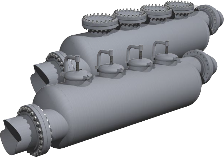 r100productImage - illustration of two coalescer filter units