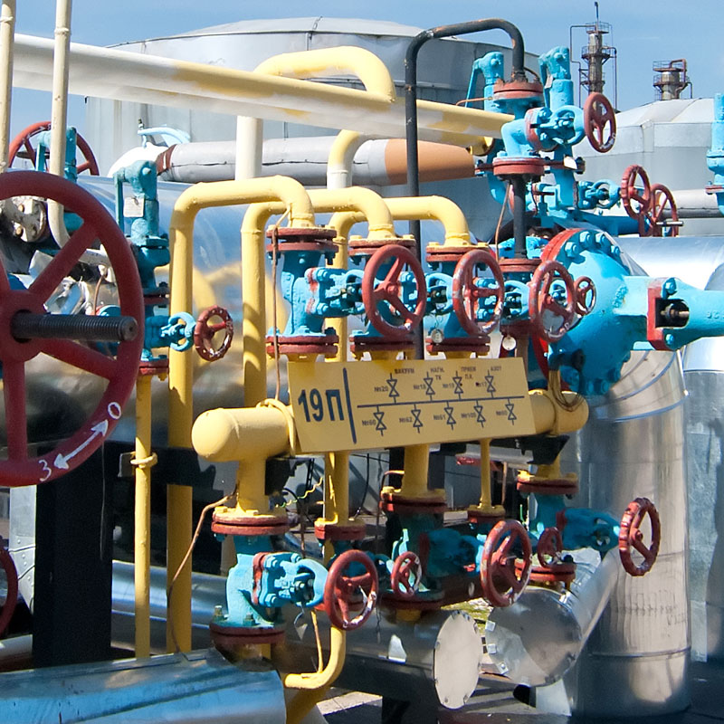 One Stage of the Natural Gas Filtration/Treatment